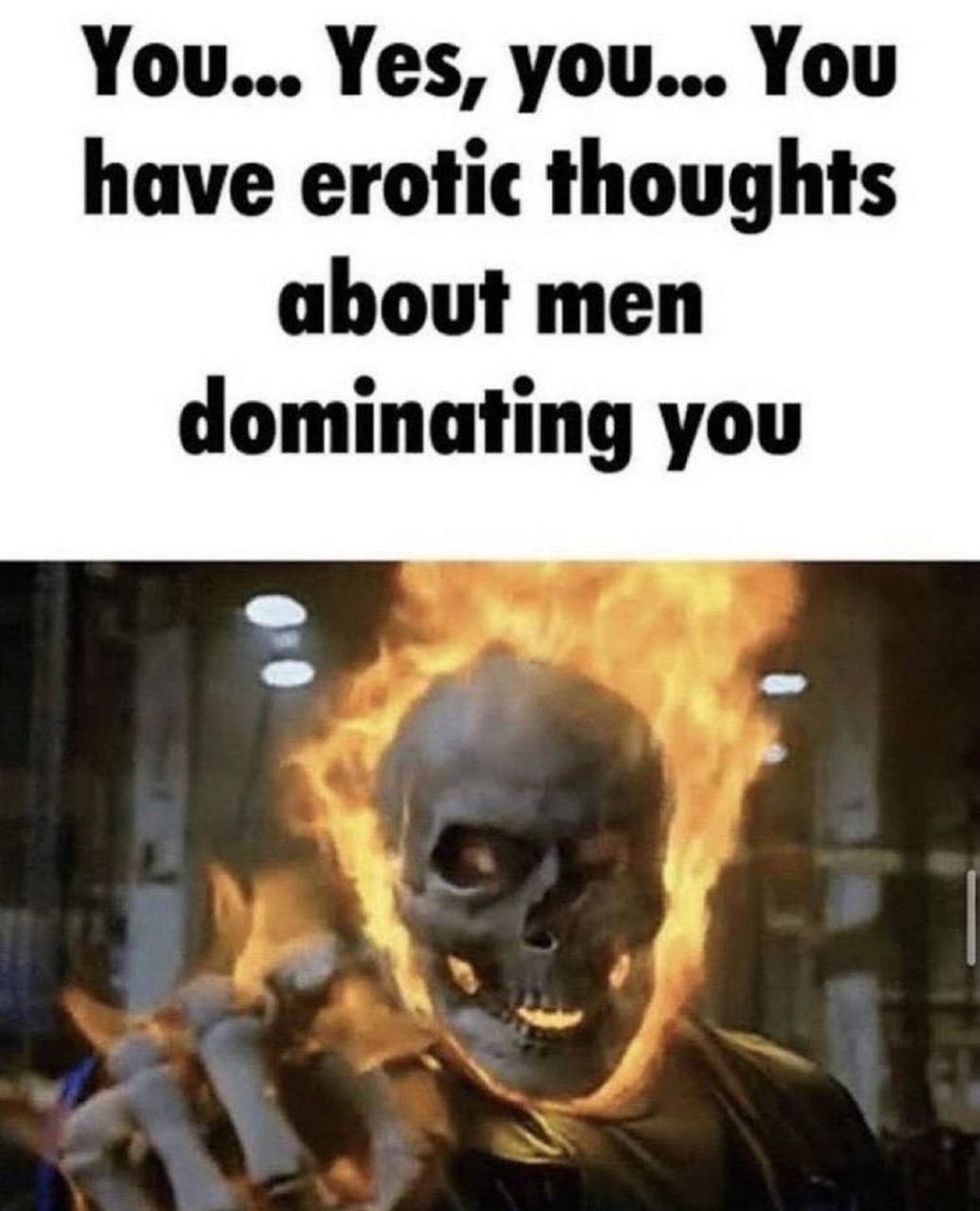 a skeleton with a burning face and a capt that reads, you vee you have enoughs but